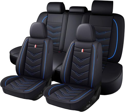 Car Seat Cover 7 Seats for Ford Explorer 2000-2025, Waterproof Durable Premium Leather Car Seat Protector, Comfortable Anti-Slip Stylish Sport Seat Cover(7 Seats Luxury,Black Red) in Saudi Arabia
