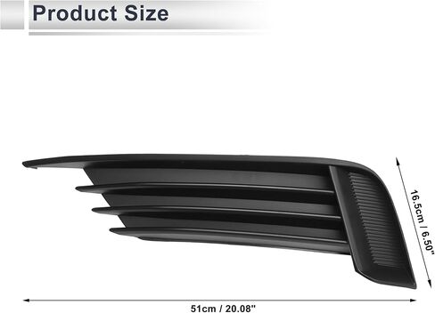 No.8V5807681 for Audi A3 S3 2013-2017 Black Front Left Front Lower Bumper Fog Light Cover Inserts ABS 1 Pc in Saudi Arabia