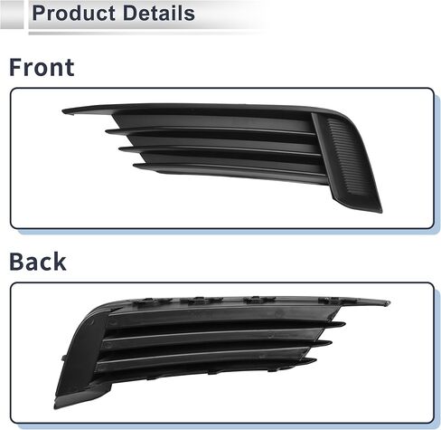 No.8V5807681 for Audi A3 S3 2013-2017 Black Front Left Front Lower Bumper Fog Light Cover Inserts ABS 1 Pc in Saudi Arabia