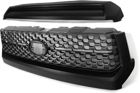 Front Bumper Grille & Hood Bulge Molding Matte Black Fit for Tundra 2014-2021 in Kuwait