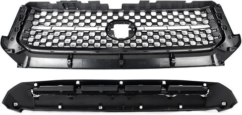 Front Bumper Grille & Hood Bulge Molding Matte Black Fit for Tundra 2014-2021 in Kuwait