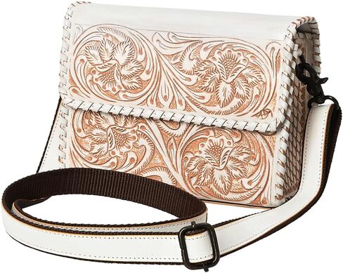 American Darling Crossbody Beautifully Hand Tooled Genuine Leather Women Bag Western Handbag Purse in Kuwait