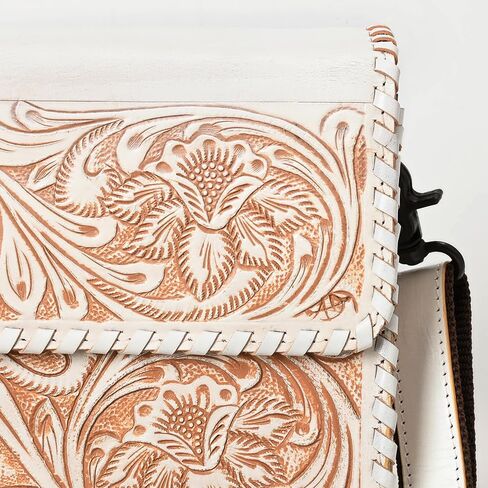 American Darling Crossbody Beautifully Hand Tooled Genuine Leather Women Bag Western Handbag Purse in Kuwait