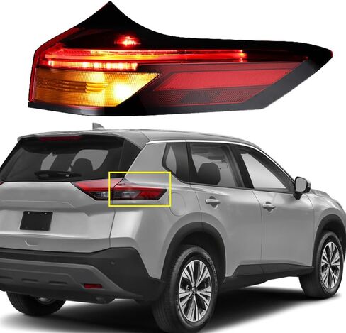 Right Outer Taillight Assembly Brake Turn Signal Tail Lamp Compatible for 2021-2024 Nissan Rogue SV S SL Platinum Sport Utility - 11922390, 265506RR0A, 265506RR0C, 265506RR0D, NI2805122, 31519AERAS in Saudi Arabia