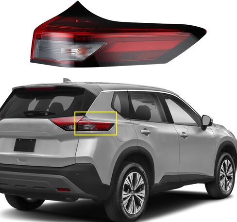 Right Outer Taillight Assembly Brake Turn Signal Tail Lamp Compatible for 2021-2024 Nissan Rogue SV S SL Platinum Sport Utility - 11922390, 265506RR0A, 265506RR0C, 265506RR0D, NI2805122, 31519AERAS in Saudi Arabia