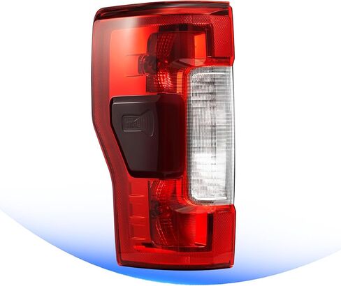 Tail Light Compatible with 2017 2018 2019 Ford F250 F350 XLT Lariat Halogen Taillight w/Blind Spot Rear Turn Signal Brake Lamp Assy w/Bulbs Replace OEM #KC3Z13405C (Left Driver Side) in Saudi Arabia