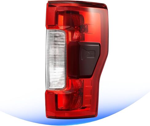 Tail Light Compatible with 2017 2018 2019 Ford F250 F350 XLT Lariat Halogen Taillight w/Blind Spot Rear Turn Signal Brake Lamp Assy w/Bulbs Replace OEM #KC3Z13405C (Left Driver Side) in Kuwait