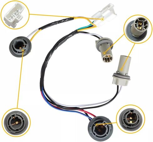 92450-3Q000 92450 3Q000 Tail Light Assembly with Wiring Harness and 8 Halogen Bulbs, Compatible with Select 2011-2014 Sedan Models, Rear Exterior Replacement Part in Saudi Arabia