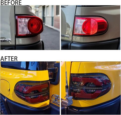 أضواء خلفية LED لتويوتا FJ كروزر 2007-2014 بدء الرسوم المتحركة DRL مؤشر متسلسل لمبة خلفية الجمعية (الدخان) in Kuwait