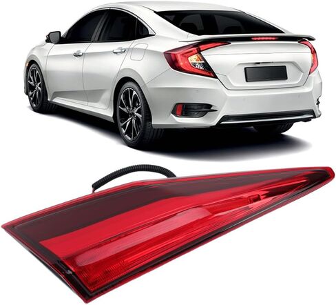 Right Inner LED Tail Light Assembly Compatible With Honda Civic Sedan 2016 2017 2018 2020 2021 Rear Lamp Passenger Side 34150-TBA-A01 in Saudi Arabia