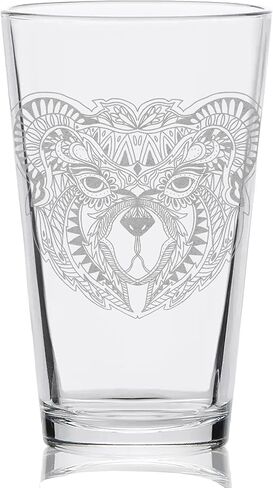 SPIRIT ANIMAL CAT Engraved Pint Glass | Great Animal Kitten Gift Idea! in Saudi Arabia