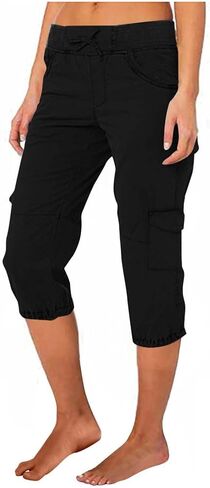 بنطال كابري نسائي للصيف خفيف الوزن للمشي لمسافات طويلة رياضي لطيف ومريح in Kuwait