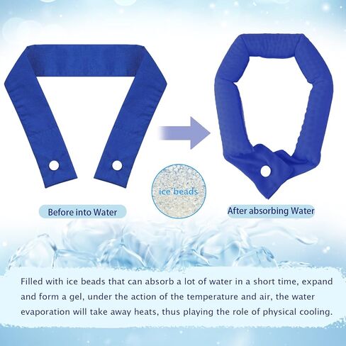Retisee 36 Pieces Cooling Neck Wraps Neck Cooling Tube Ice Scarf Cooling Bandana Headband Neck Coolers Tie Around Neck Accessories for Summer Heat Women Men Kids Dogs Outdoor, 12 Colors in Saudi Arabia