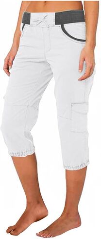 Womens Capris for Summer Bottoms Lightweight Hiking Athletic Joggers Cute Comfortable Cargo Capri Pants in Saudi Arabia