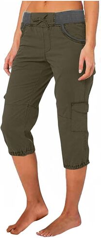 Womens Capris for Summer Bottoms Lightweight Hiking Athletic Joggers Cute Comfortable Cargo Capri Pants in Saudi Arabia