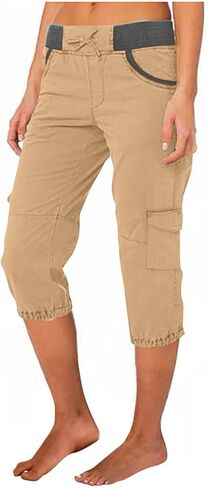 Womens Capris for Summer Bottoms Lightweight Hiking Athletic Joggers Cute Comfortable Cargo Capri Pants in Saudi Arabia