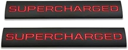 2X شارات روفر/سبورت سوبرتشارج شعارات لوحة LR-SC-BR (أسود/أحمر) in Saudi Arabia