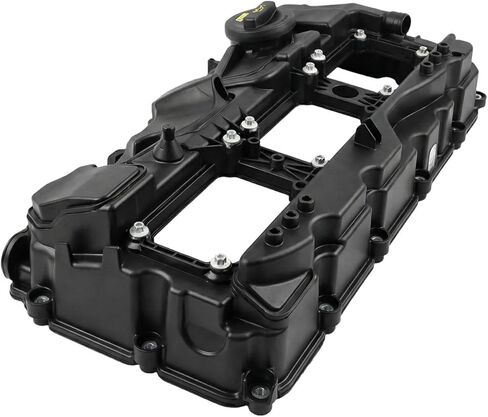 N55 Engine Valve Cover Kit with Gasket, Bolts & Oil Cap — Compatible with BMW 135i 335i 535i 640i 740i X3 X5 X6 1 3 5 6 7 Series (2011-2018) — Replaces OEM # 11127570292 in Saudi Arabia
