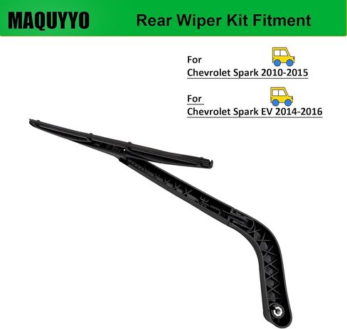 Rear Windshield Wiper Arm Blade Set Replacement for Chevrolet Spark 2010-2015, Chevrolet Spark EV 2014-2016, MAQUYYO Rear Windshield Wiper Blade Arm Kit Replace 95995875, 96688389 in Kuwait