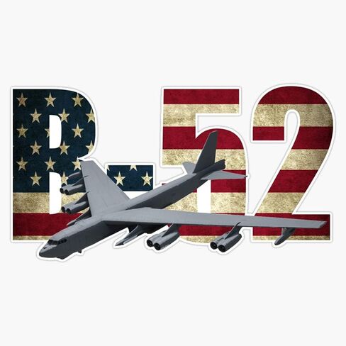 HOF Trading B-52 Stratofortress Airplane Bomber American Flag Vinyl Sticker Waterproof Decal Laptop Wall Window Bumper Sticker 5, HOF-VETERAN-STICKERS-1373 in Kuwait