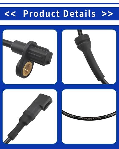 مستشعر سرعة عجلة ABS متوافق مع 2010 2011 2012 2013 Ford Transit Connect 2.0L L4، استبدال # 2T1Z2C204A 2T142B372BE ALS1885 (الجانب الخلفي الأيسر أو الأيمن) in Saudi Arabia