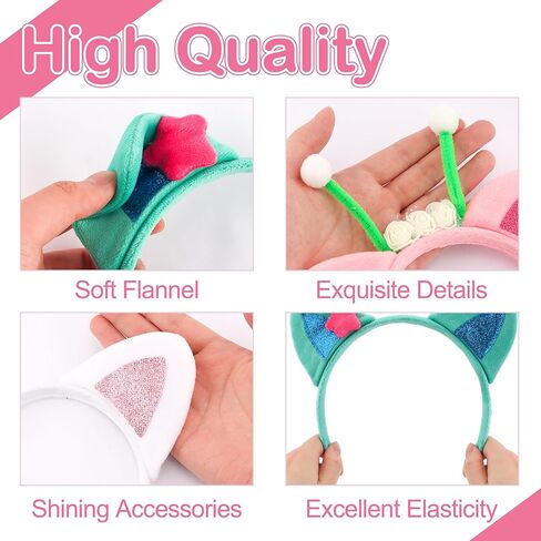 COCIDE 5Pcs Gabby Cat Ears Headband Set Gabbys Ear Hairband Cat Festival Theme Party Decorations Cartoon Gift Cosplay Costume Accessories in Kuwait