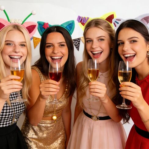 COCIDE 5Pcs Gabby Cat Ears Headband Set Gabbys Ear Hairband Cat Festival Theme Party Decorations Cartoon Gift Cosplay Costume Accessories in Kuwait