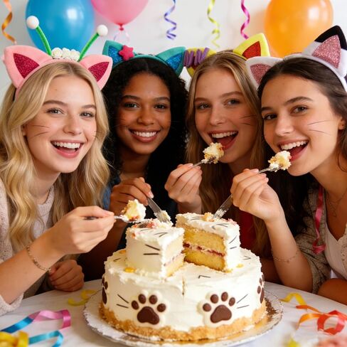 COCIDE 5Pcs Gabby Cat Ears Headband Set Gabbys Ear Hairband Cat Festival Theme Party Decorations Cartoon Gift Cosplay Costume Accessories in Kuwait