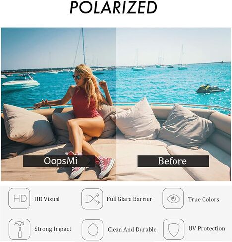 Polarized Clip On Sunglasses Over Prescription Glasses Men Women Rimless Flip Up in Saudi Arabia