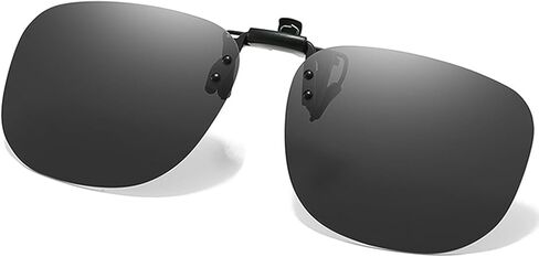 Polarized Clip On Sunglasses Over Prescription Glasses Men Women Rimless Flip Up in Saudi Arabia