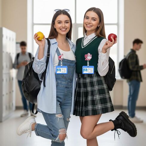 3 قطع مضحكة أوزة ممرضة شارة بكرة الكفة 'Em حامل شارة مع مشبك قابل للسحب مشبك التمساح لطيف وردي سخيف أوزة أكريليك سباركلي هدية ل RN LPN CNA MA الممرضات الأطباء العاملين الاجتماعيين in Kuwait