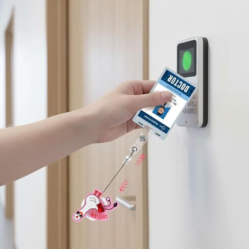 3 قطع مضحكة أوزة ممرضة شارة بكرة الكفة 'Em حامل شارة مع مشبك قابل للسحب مشبك التمساح لطيف وردي سخيف أوزة أكريليك سباركلي هدية ل RN LPN CNA MA الممرضات الأطباء العاملين الاجتماعيين in Kuwait