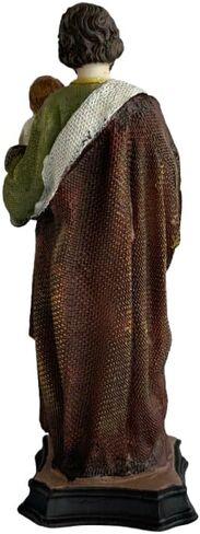 Cannan San Jose 8" San Jose Con Niño Jesus En Brazos Resin Religious Figure in Kuwait