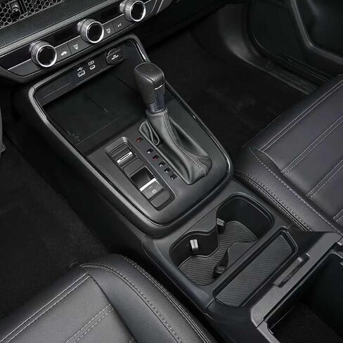 Silicone Gear Shift Panel Trim Cover for 2023 2024 Honda CRV Dedicated Silicone Center Console Protector Pad,2025 CRV Accessories 2026 CenterWater Cup Holder&Cup Insert(Not for Hybrid) (Black) in Saudi Arabia