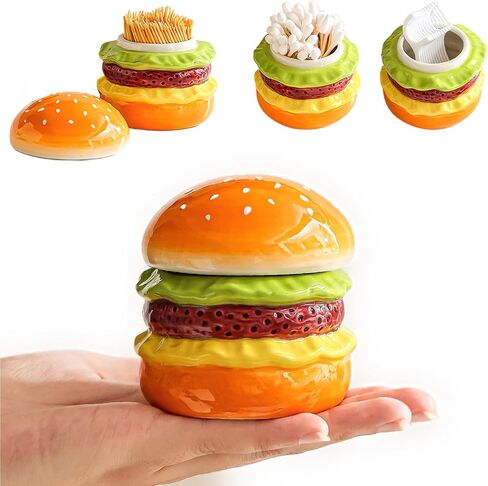 حامل مسواك الفطر مع غطاء، موزع أعواد الأسنان السيراميكية، حامل لطيف لأدوات المطبخ المضحكة، هدايا مطبخ فريدة من نوعها، حامل كرات قطنية، حامل خيط تنظيف الأسنان هدايا عملية in Kuwait