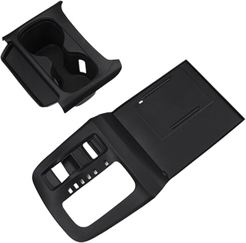 Silicone Gear Shift Panel Trim Cover for 2023 2024 Honda CRV Dedicated Silicone Center Console Protector Pad,2025 CRV Accessories 2026 CenterWater Cup Holder&Cup Insert(Not for Hybrid) (Black) in Saudi Arabia