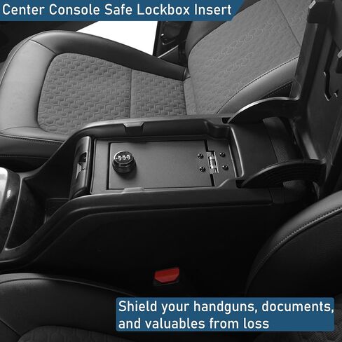 منظم مسند الذراع لوحدة التحكم المركزية الآمنة من Hooke Road Colorado متوافق مع 2015-2022 Chevy Colorado & GMC Canyon، صندوق قفل كلمة المرور الأسود in Saudi Arabia