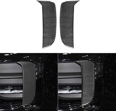 Real Premium Carbon Fiber Car Center Console Gear Shifter Electronic Handbrake Panel Cover Trim Soft Sticker Set Compatible with Porsche Macan 2014-2021 Auto Interior Accessories Black in Saudi Arabia