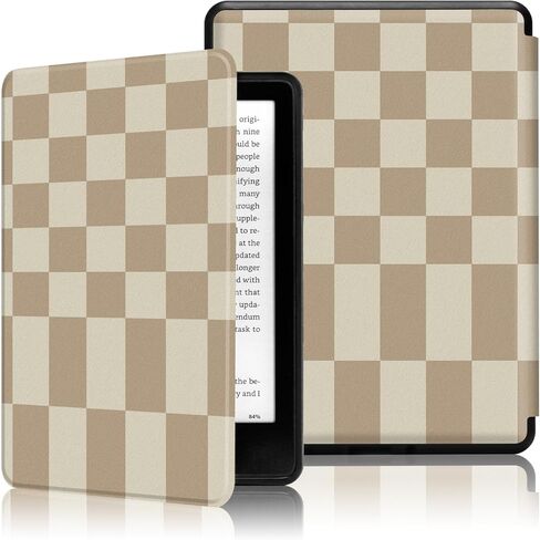 MOROCK Case for All-New 7" Kindle Paperwhite (12th Generation-2024 released), Fits Kindle Colorsoft Paperwhite Signature Edition, Lightweight PU Leather Cover with Auto Wake/Sleep, Khaki Leopard Print in Kuwait