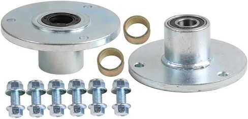 2pcs Go Kart Front Axle Wheel Hubs 3 Stud Flange with Bolts for 6inch Wheel ATV UTV Golf Cart Buggy Quad Moped Lawn Mower Drift Trike Tricycle 4 Wheeler Scooter Offroad Motorcycle Mobility 110cc-150cc in Kuwait