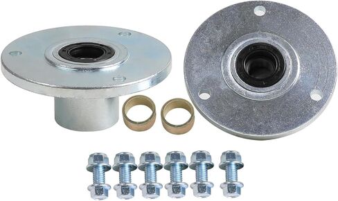 2pcs Go Kart Front Axle Wheel Hubs 3 Stud Flange with Bolts for 6inch Wheel ATV UTV Golf Cart Buggy Quad Moped Lawn Mower Drift Trike Tricycle 4 Wheeler Scooter Offroad Motorcycle Mobility 110cc-150cc in Kuwait