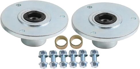 2pcs Go Kart Front Axle Wheel Hubs 3 Stud Flange with Bolts for 6inch Wheel ATV UTV Golf Cart Buggy Quad Moped Lawn Mower Drift Trike Tricycle 4 Wheeler Scooter Offroad Motorcycle Mobility 110cc-150cc in Kuwait