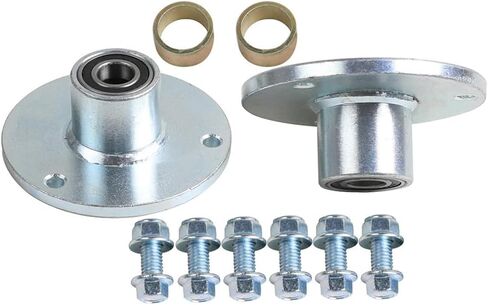 2pcs Go Kart Front Axle Wheel Hubs 3 Stud Flange with Bolts for 6inch Wheel ATV UTV Golf Cart Buggy Quad Moped Lawn Mower Drift Trike Tricycle 4 Wheeler Scooter Offroad Motorcycle Mobility 110cc-150cc in Kuwait