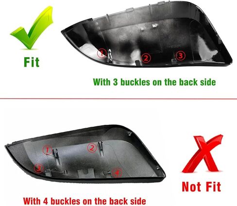 Mirror Cover Replacement car Rearview Mirror Cap Cover For Toyota 4Runner 2014-2023/RAV4 2013-2015/RAV4 HV 2016 (Gray, Right) in Kuwait