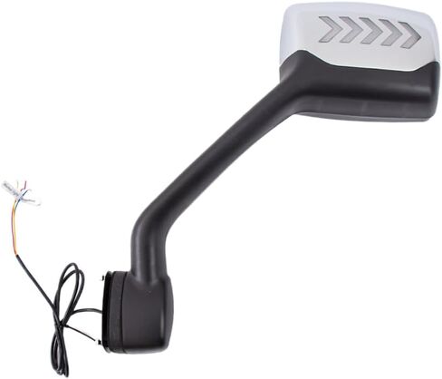 مناسب لشاحنة Kenworth T680 2013-2019 مجموعة مرآة غطاء محرك السيارة من الكروم مع ضوء LED خمسة أسهم للسائق وجانب الركاب زوج واحد in Kuwait