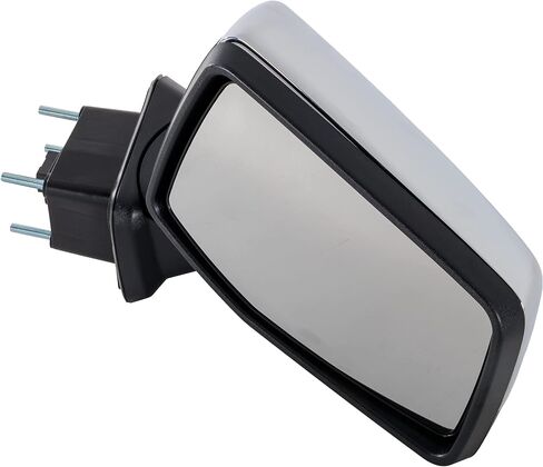 JC Whitney Right Power Heated Mirror for GMC Sierra 1500 2019-2023 Manual Fold With Memory; Without Signal Light, Blind Spot Monitor, Puddle Lamp & Auto-Dimming Chrome New Body Style JGM230ER in Kuwait