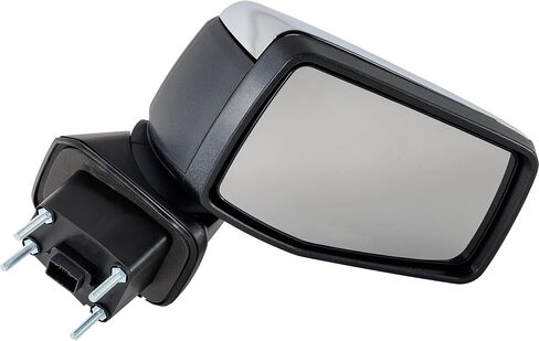 JC Whitney Right Power Heated Mirror for GMC Sierra 1500 2019-2023 Manual Fold With Memory; Without Signal Light, Blind Spot Monitor, Puddle Lamp & Auto-Dimming Chrome New Body Style JGM230ER in Kuwait