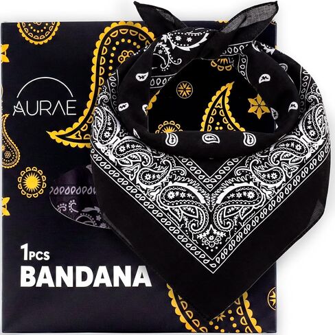 AURAE Bandana – 100% Cotton & Natural Fibers – Bandana Scarf with No Polyester – Soft, Durable & Machine Washable in Saudi Arabia