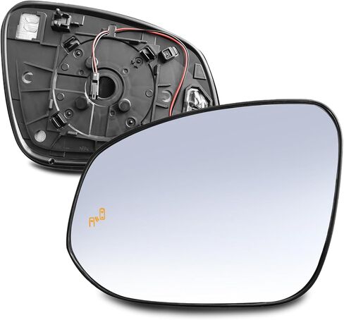 Driver Left Side Mirror Glass - Compatible with Toyota Vehicles - RAV4 2013-2024, Tacoma 2016-2023, 4runner 2014-2024, with Heated/Blind Spot Detection, without Auto Dimming, Replace# 8796142E20 in Kuwait