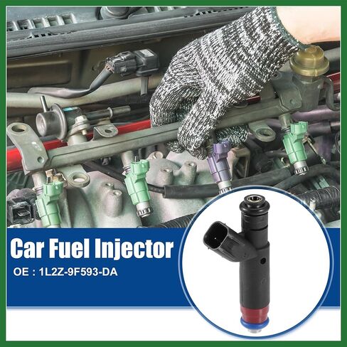 استبدال فوهة حاقن وقود السيارة Motoforti مناسب لسيارة Ford Explorer 4.6L V8 2002-2004 رقم 1L2Z-9F593-DA - عبوة من 8 قطع سوداء تدوم طويلاً in Saudi Arabia